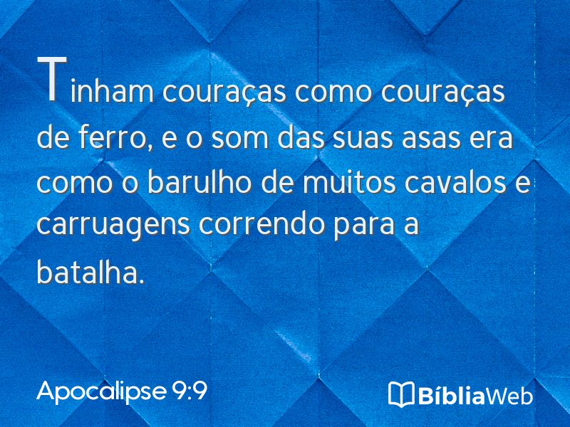 Apocalipse 9:9 em imagem para compartilhar