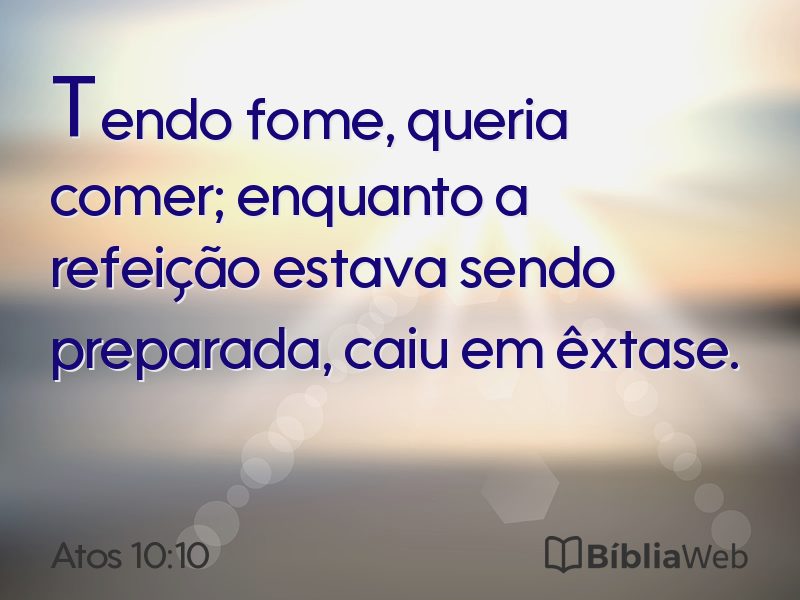 Atos 10:10 em imagem para compartilhar