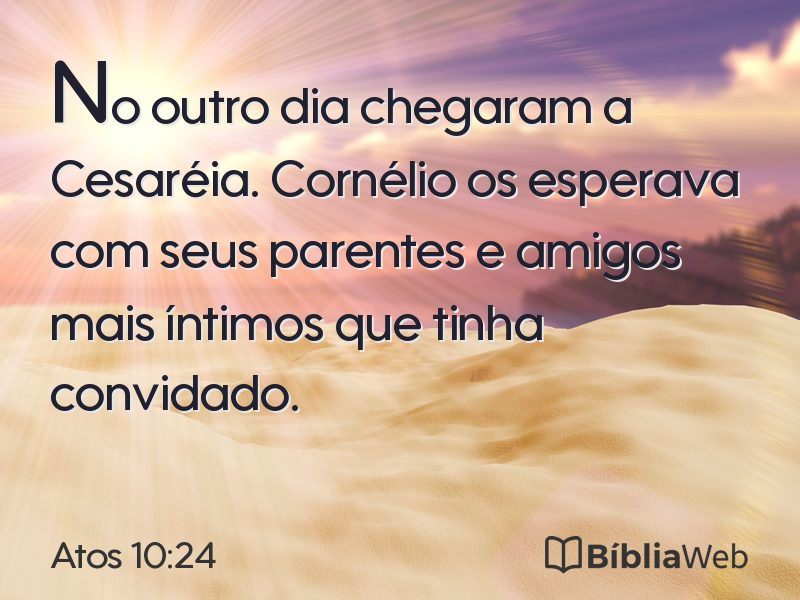 Atos 10:24 em imagem para compartilhar