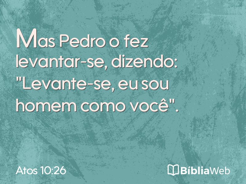 Atos 10:26 em imagem para compartilhar