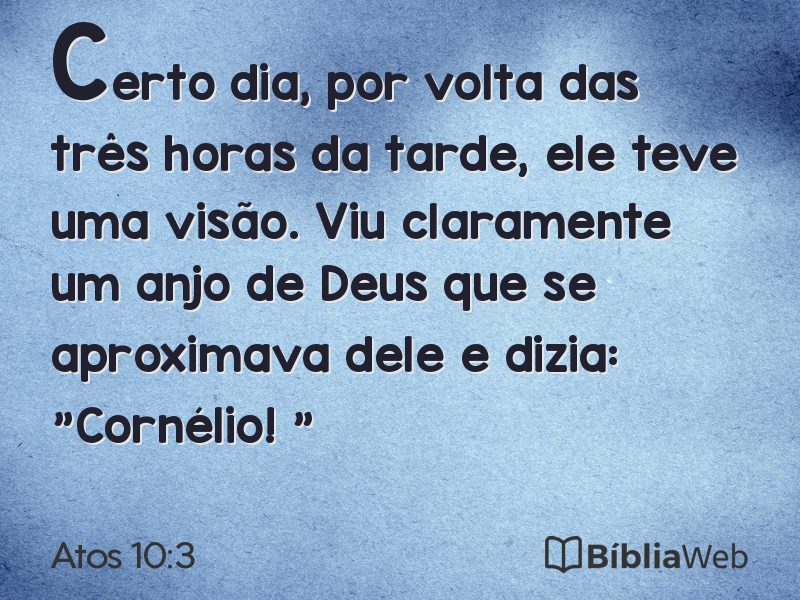 Atos 10:3 em imagem para compartilhar