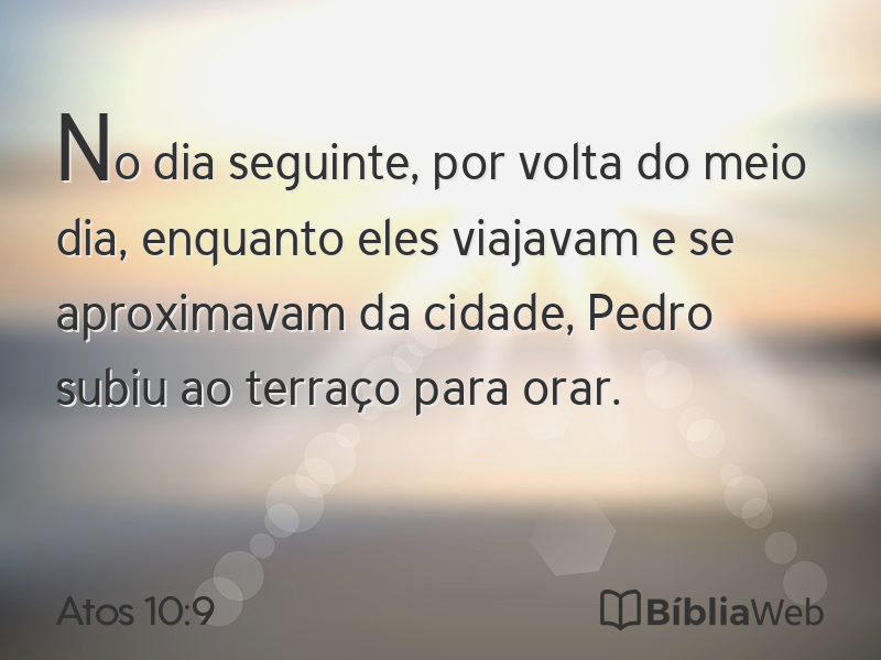 Atos 10:9 em imagem para compartilhar