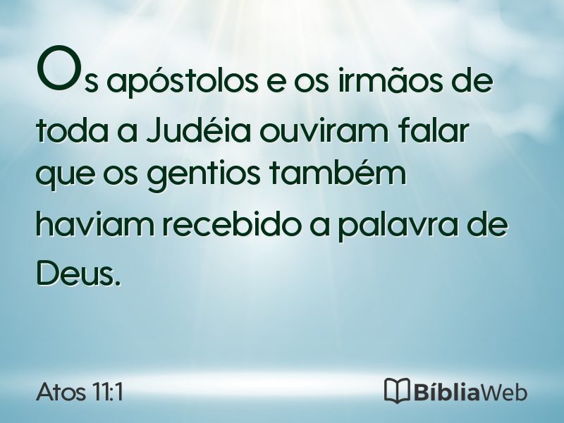 Atos 11:1 em imagem para compartilhar