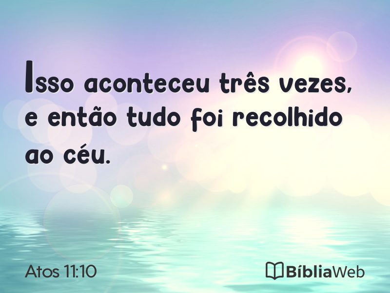 Atos 11:10 em imagem para compartilhar