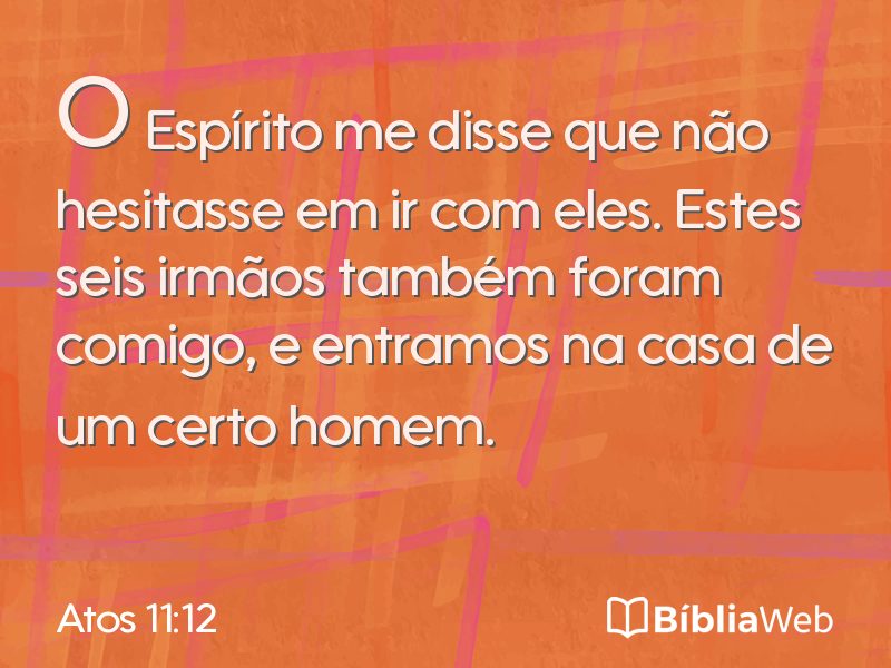 Atos 11:12 em imagem para compartilhar