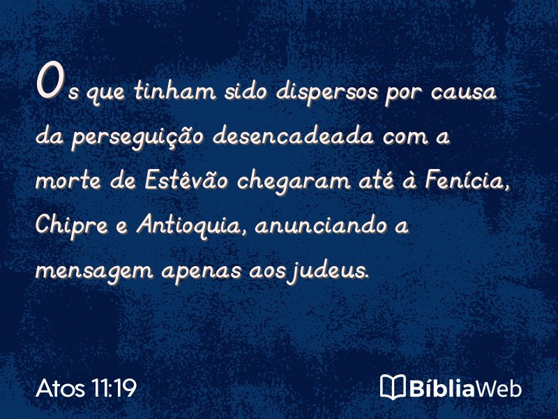 Atos 11:19 em imagem para compartilhar