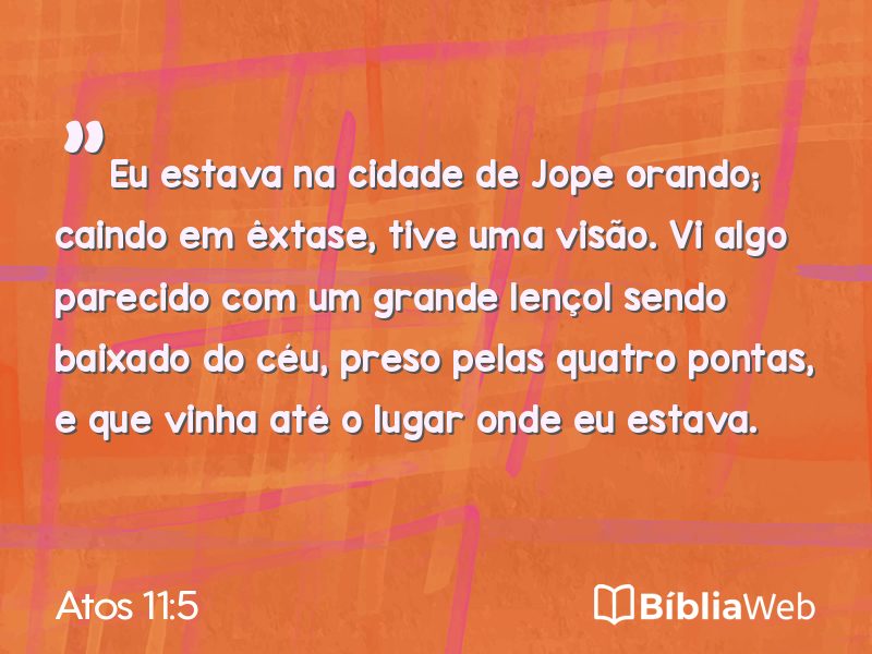 Atos 11:5 em imagem para compartilhar