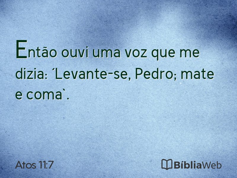 Atos 11:7 em imagem para compartilhar