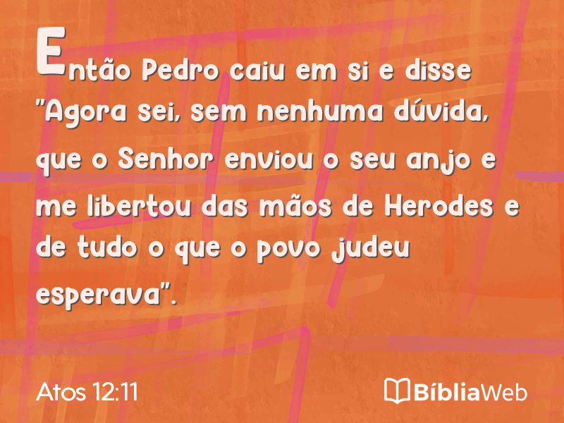 Atos 12:11 em imagem para compartilhar