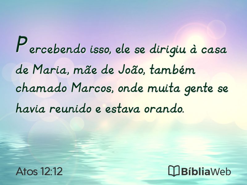 Atos 12:12 em imagem para compartilhar