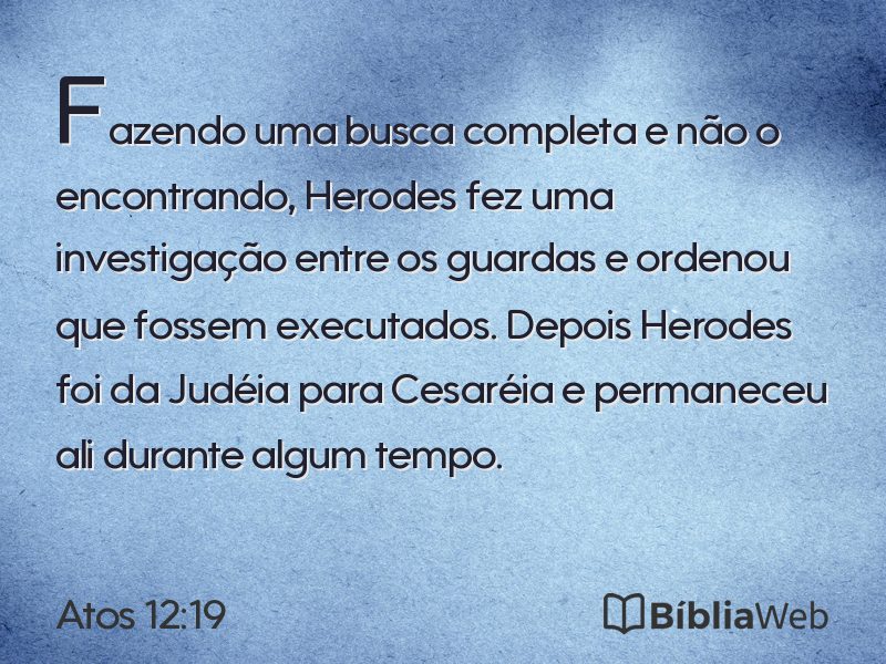 Atos 12:19 em imagem para compartilhar