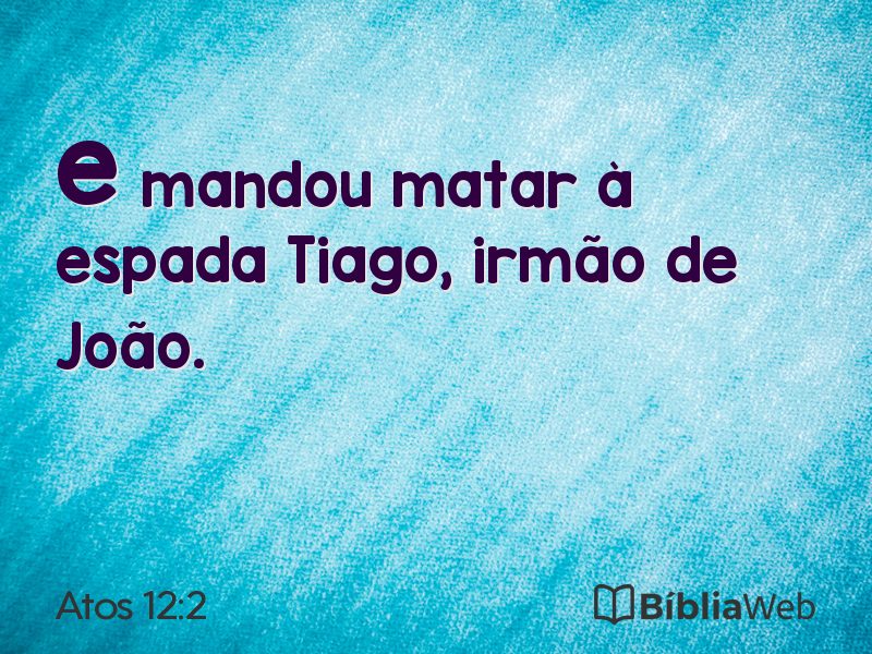 Atos 12:2 em imagem para compartilhar