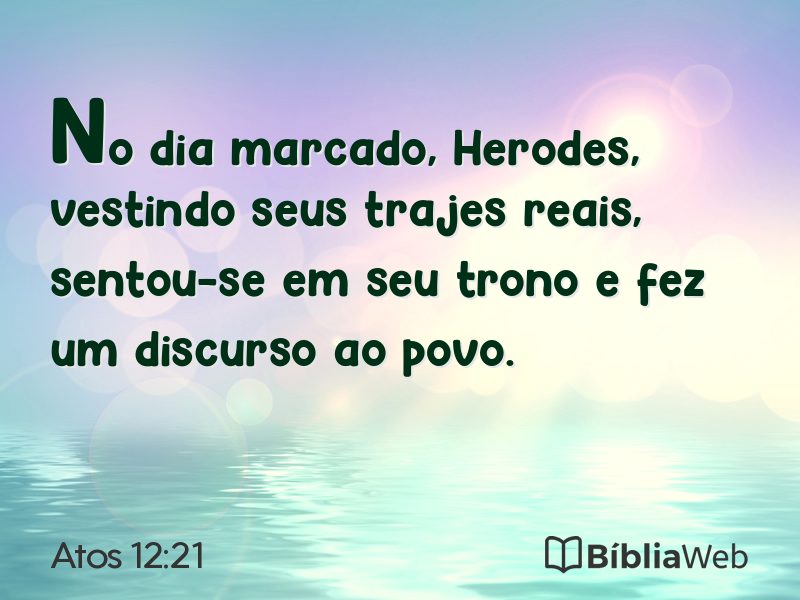 Atos 12:21 em imagem para compartilhar