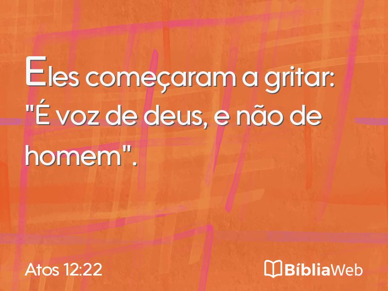 Atos 12:22 em imagem para compartilhar