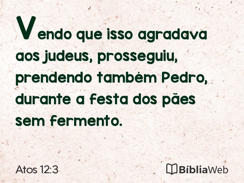 Atos 12:3 em imagem para compartilhar