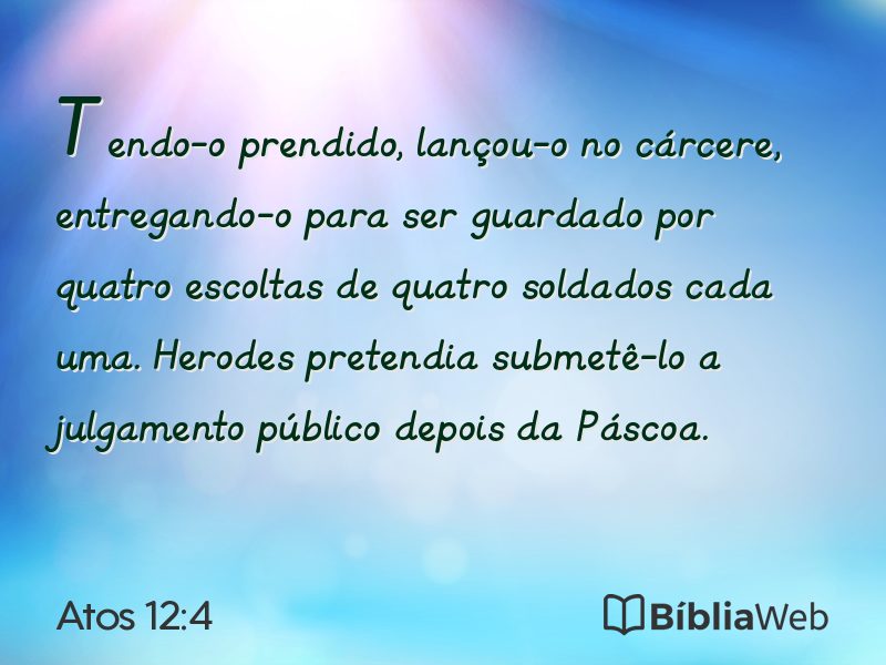 Atos 12:4 em imagem para compartilhar