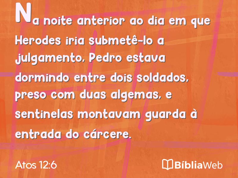 Atos 12:6 em imagem para compartilhar