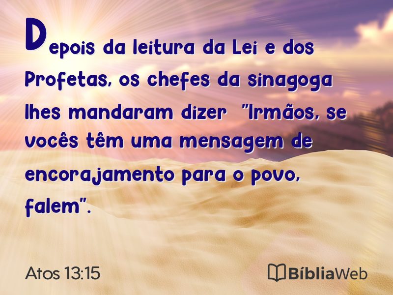 Atos 13:15 em imagem para compartilhar