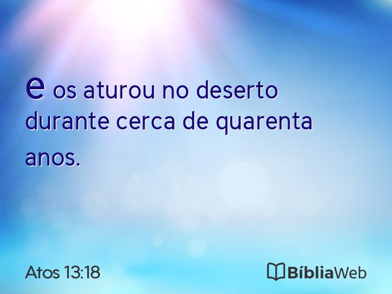 Atos 13:18 em imagem para compartilhar