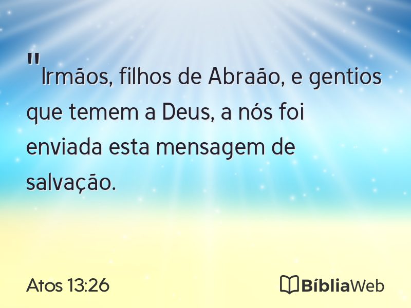 Atos 13:26 em imagem para compartilhar