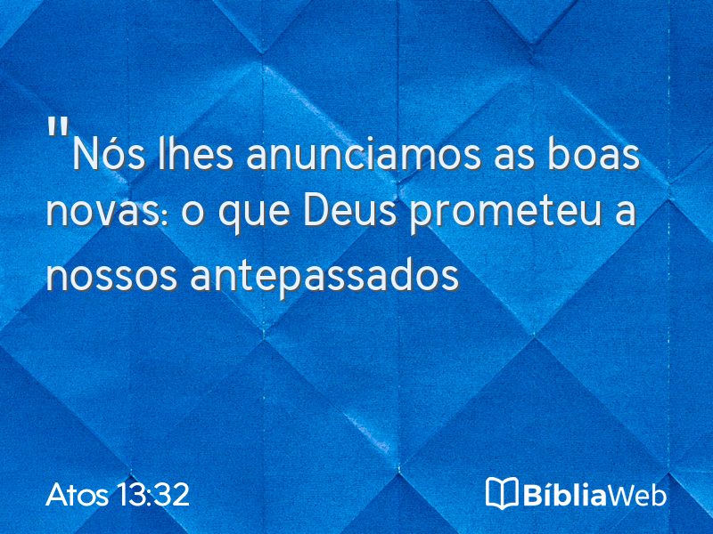 Atos 13:32 em imagem para compartilhar
