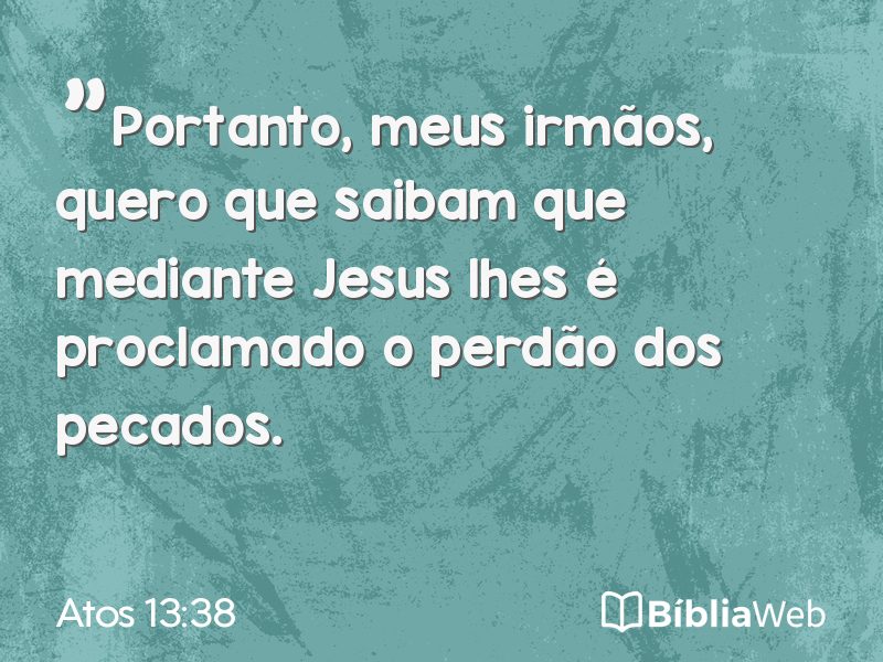 Atos 13:38 em imagem para compartilhar