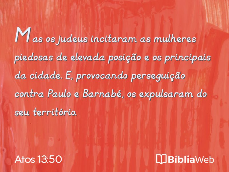 Atos 13:50 em imagem para compartilhar