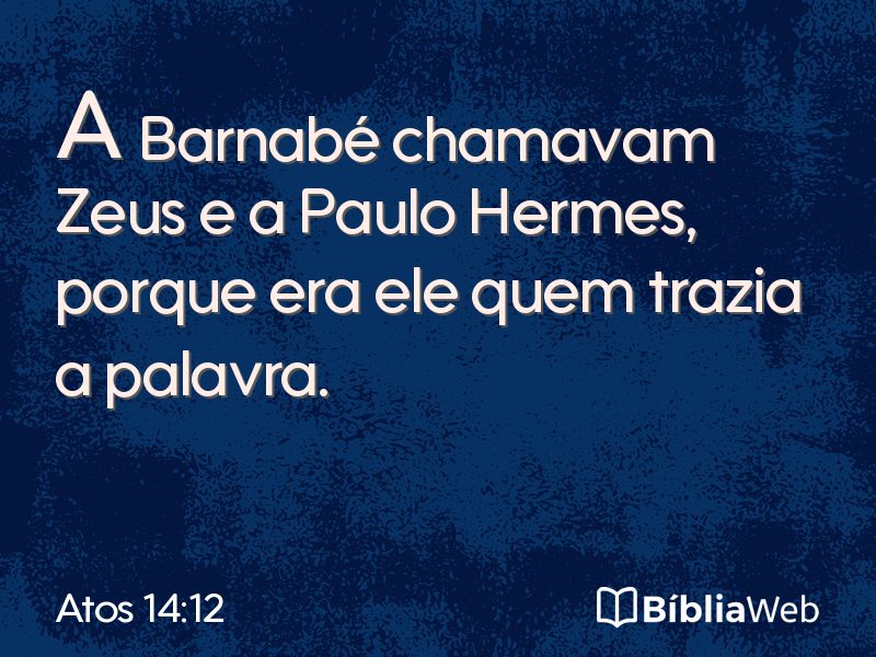 Atos 14:12 em imagem para compartilhar