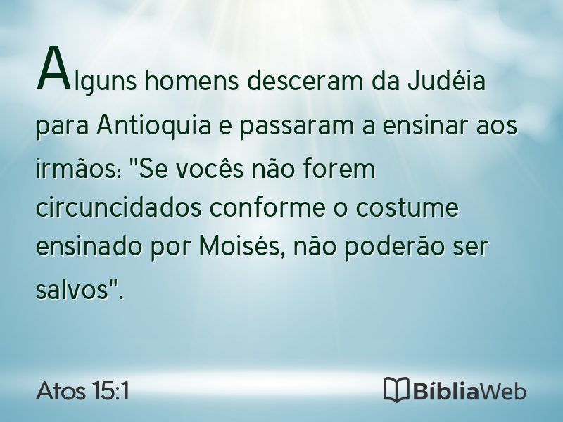 Atos 15:1 em imagem para compartilhar