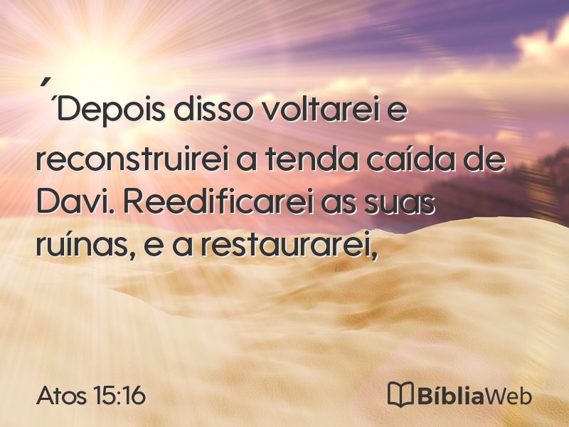 Atos 15:16 em imagem para compartilhar