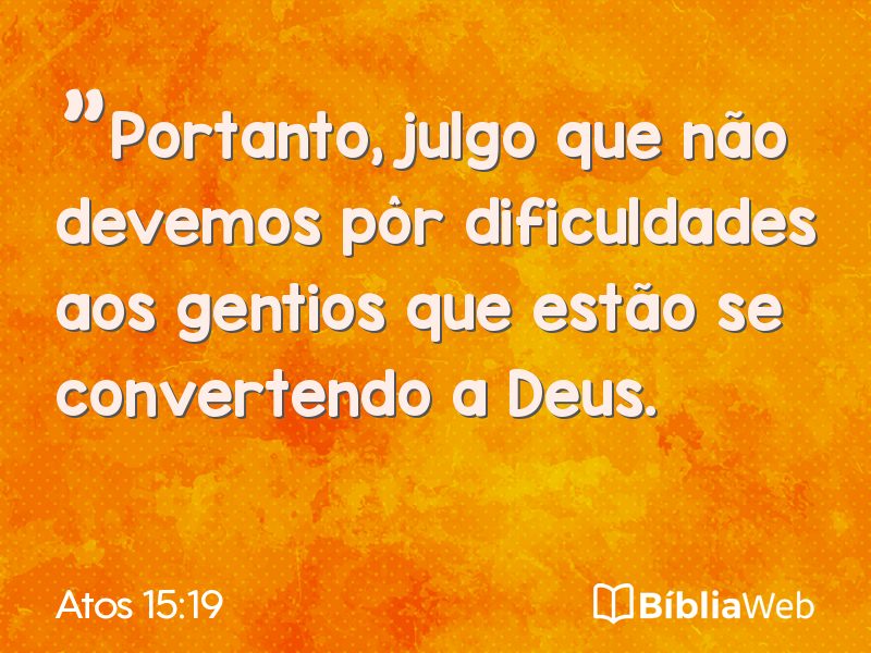 Atos 15:19 em imagem para compartilhar