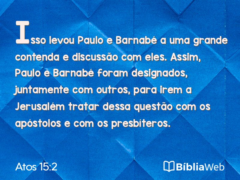 Atos 15:2 em imagem para compartilhar