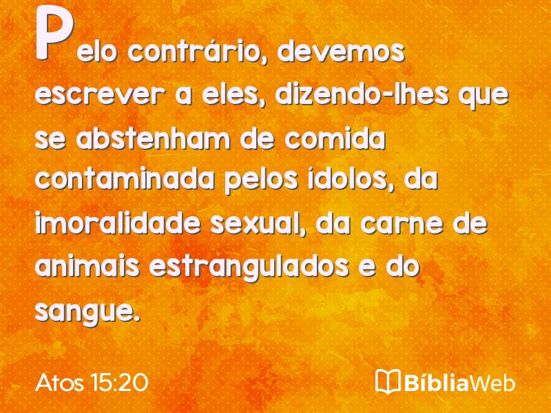 Atos 15:20 em imagem para compartilhar