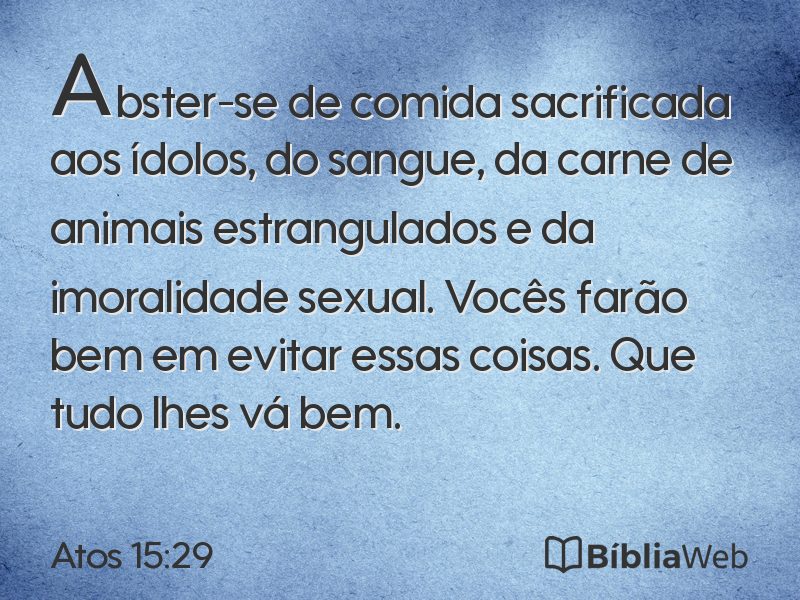 Atos 15:29 em imagem para compartilhar