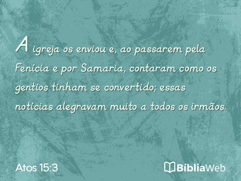 Atos 15:3 em imagem para compartilhar