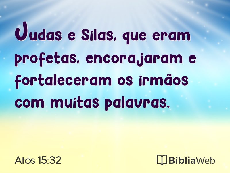 Atos 15:32 em imagem para compartilhar