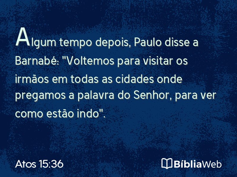 Atos 15:36 em imagem para compartilhar