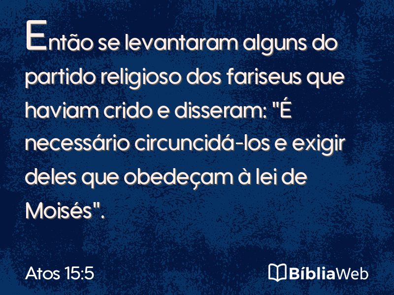 Atos 15:5 em imagem para compartilhar