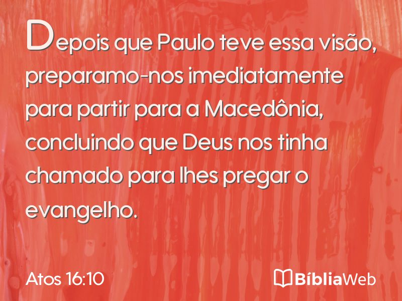 Atos 16:10 em imagem para compartilhar