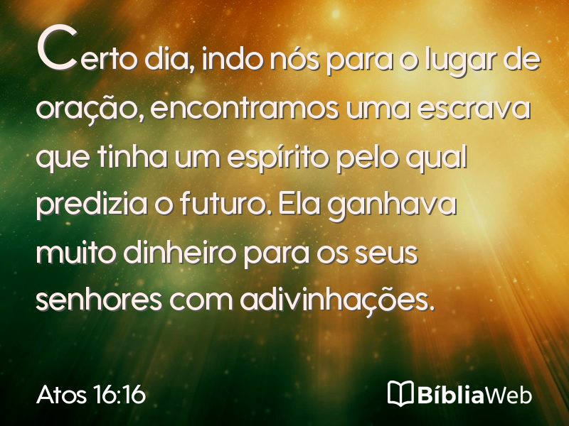 Atos 16:16 em imagem para compartilhar