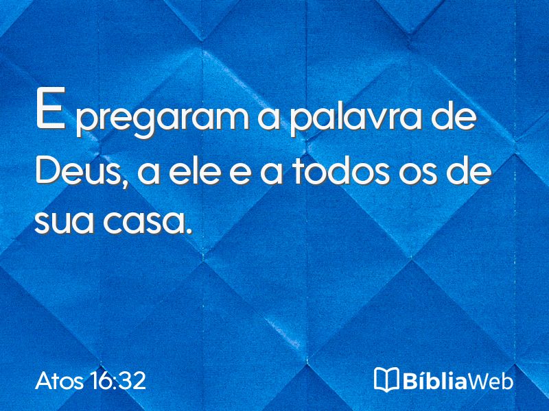 Atos 16:32 em imagem para compartilhar