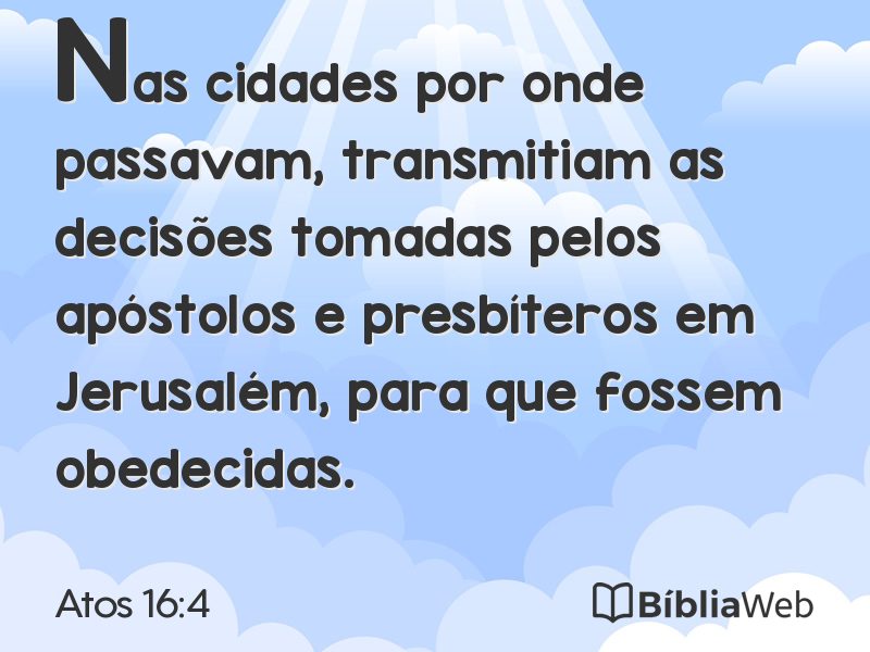 Atos 16:4 em imagem para compartilhar