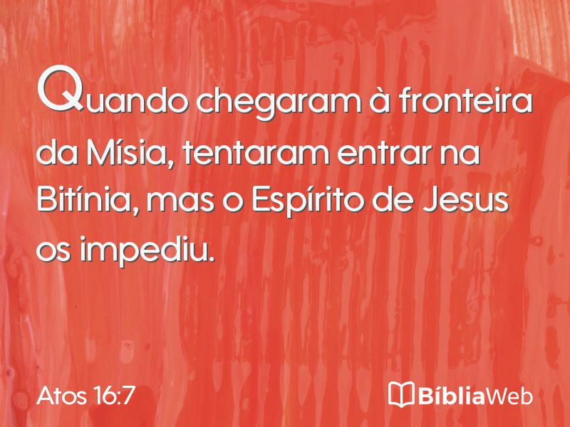 Atos 16:7 em imagem para compartilhar