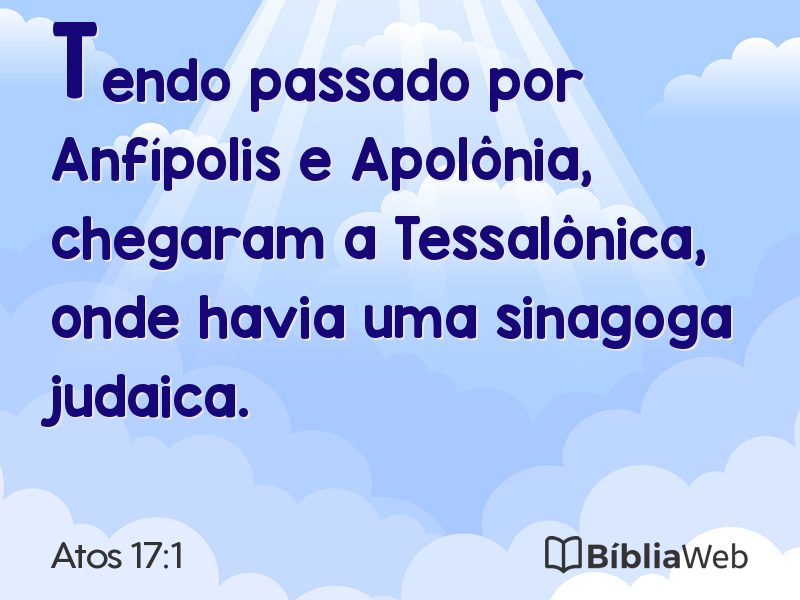 Atos 17:1 em imagem para compartilhar