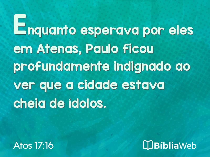 Atos 17:16 em imagem para compartilhar