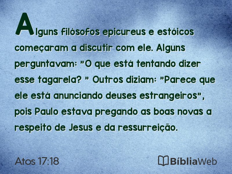 Atos 17:18 em imagem para compartilhar