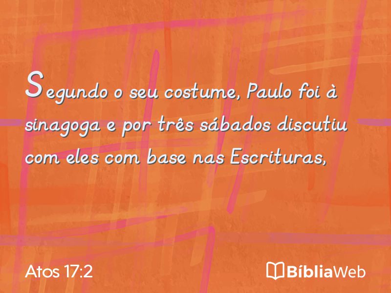 Atos 17:2 em imagem para compartilhar