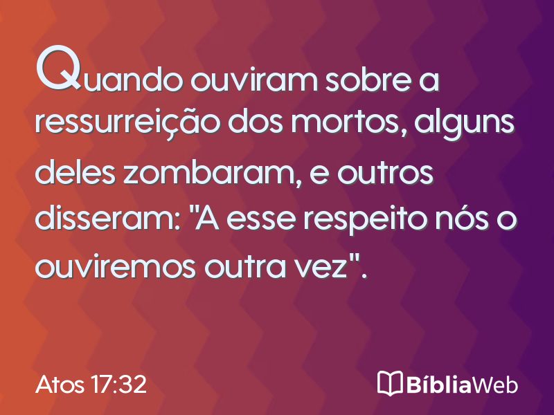 Atos 17:32 em imagem para compartilhar