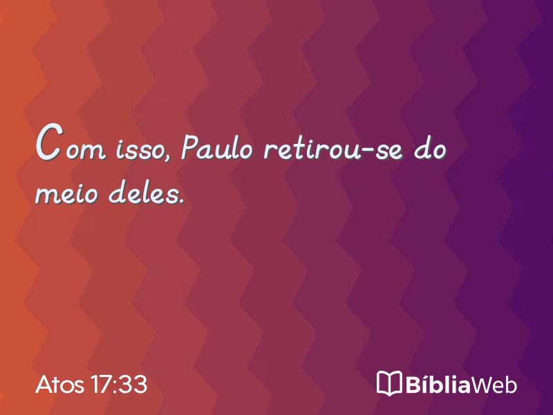 Atos 17:33 em imagem para compartilhar
