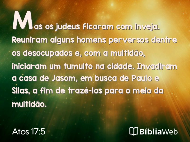 Atos 17:5 em imagem para compartilhar